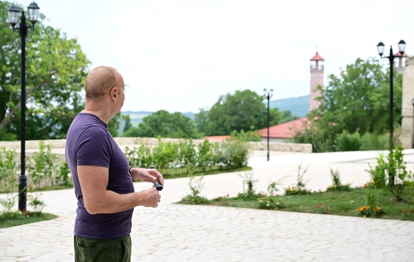 İlham Əliyev Şuşada "Sadıqcanın evi"nin bərpadan sonra açılışında iştirak edib