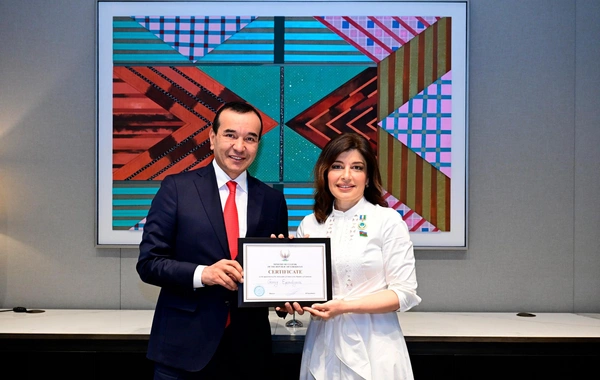 Azərbaycanın deputatı "Özbəkistanın mədəniyyət elçisi" medalı ilə təltif edilib