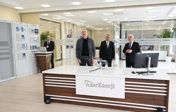 Prezident İlham Əliyev "Abşeron" Batareya Enerji Saxlanc Mərkəzinin açılışında iştirak edib