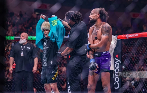 Bakıda tarixi UFC gecəsi: Fiziyevdən möhtəşəm qələbə - FOTOREPORTAJ