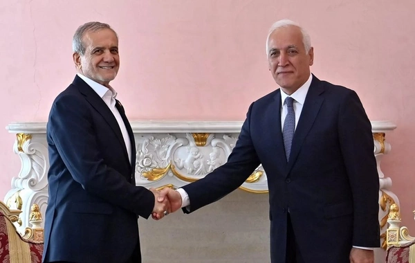 Ermənistan və İran prezidentləri regionda kommunikasiyaların açılmasını müzakirə ediblər