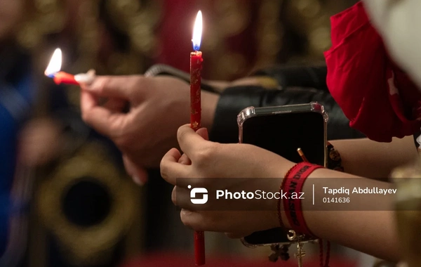 Müqəddəs Mürdaşıyan Zənənlər Kafedral kilsəsində Pasxa bayramından FOTOREPORTAJ