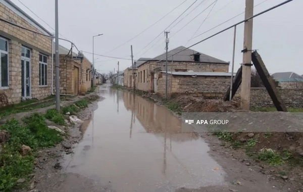 В Гяндже дождь вызвал серьезные последствия