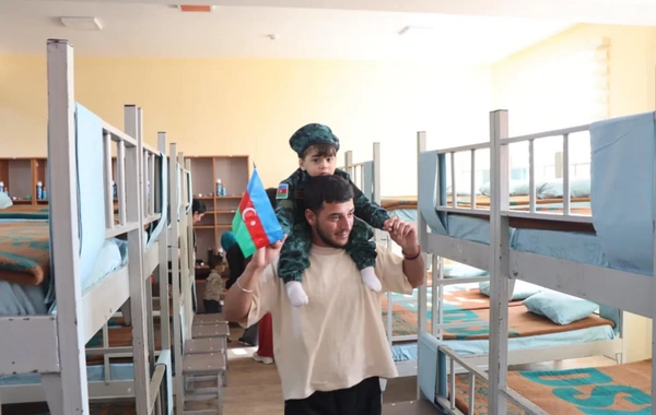 Gənc əsgərlərin andiçmə mərasimi keçirilib