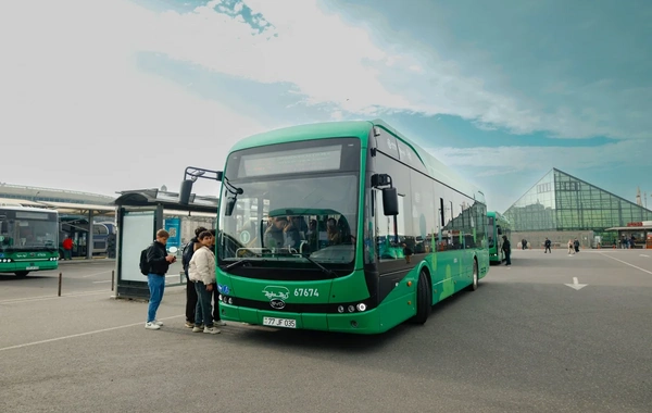 Bu marşrut xəttlərinin avtobusları tam elektrikləşdirilib