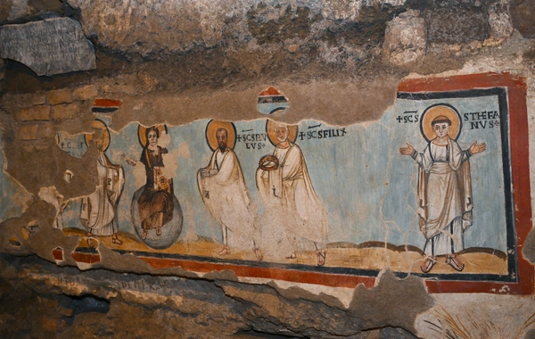 Мехрибан Алиева приняла участие в церемонии открытия проекта реставрации катакомб Святой Коммодиллы в Ватикане