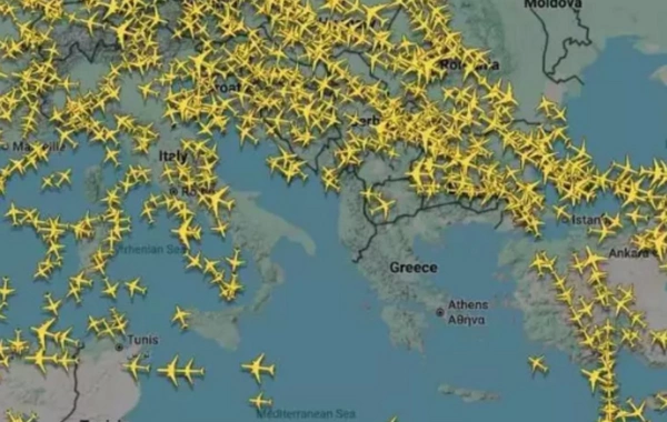 Yunanıstanın hava məkanı texniki nasazlıq səbəbindən bağlanıb