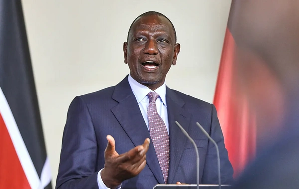 A shoe was thrown at the President of Kenya during a public speech