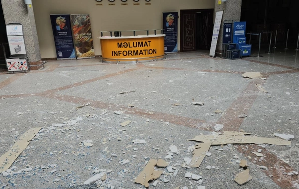 İranın dronla vurduğu Naxçıvan aeroportunun içindən GÖRÜNTÜLƏR