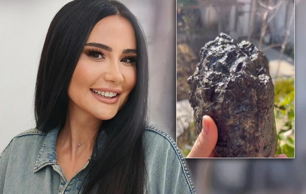 Azərbaycanda gecə tanınmış aparıcının evinin bağçasına meteorit düşüb