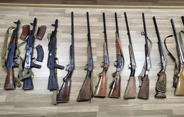 Həftəsonu qanunsuz saxlanılan 10 tüfəng, 3 avtomat aşkarlanıb
