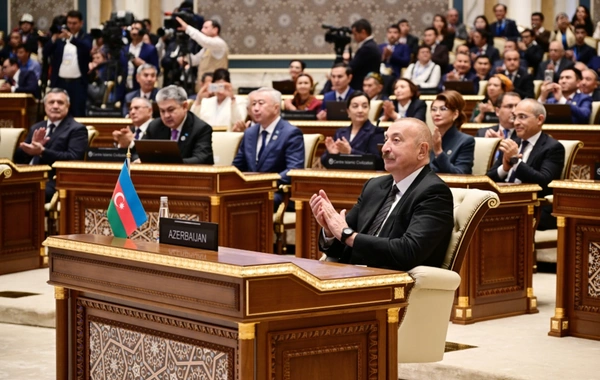 Ilham Aliyev participated in the ceremony of awarding the International Prize Heritage of the Future in Tashkent