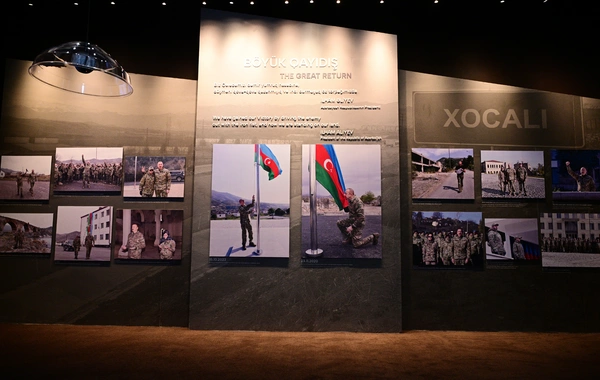 Prezident İlham Əliyev Xocalı Soyqırımı Memorialının açılışında iştirak edib