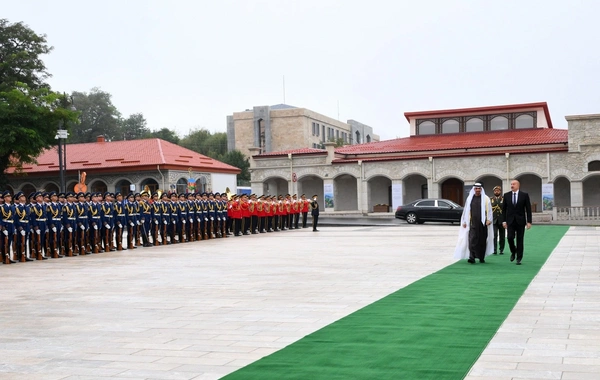 BƏƏ Prezidentinin Şuşada rəsmi qarşılanma mərasimi olub