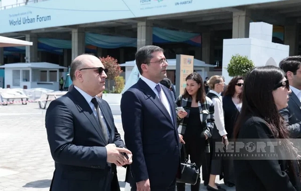 Media nümayəndələri Bakı Olimpiya Stadionunda WUF13-lə bağlı görülən işlərlə tanış olublar
