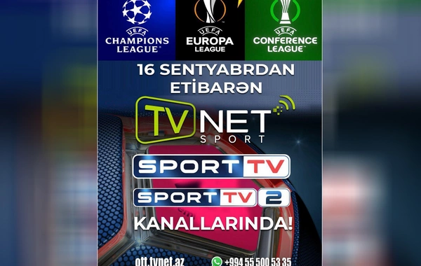 TVNET-dən futbol azarkeşlərinə daha bir xoş xəbər!