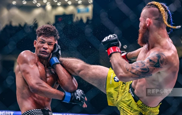 Bakıda tarixi UFC gecəsi: Fiziyevdən möhtəşəm qələbə - FOTOREPORTAJ