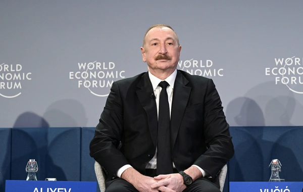 Prezident Davosda "Avrasiyanın iqtisadi özünəməxsusluğunun müəyyənləşdirilməsi" mövzusunda panel iclasında iştirak edib