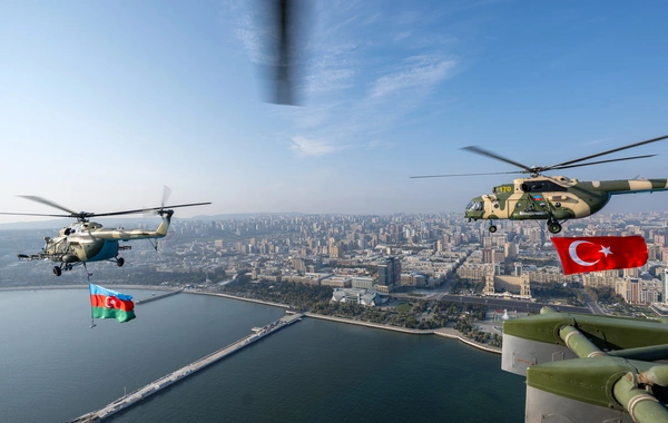 Vətən müharibəsində Qələbənin beşinci ildönümünə həsr olunmuş Hərbi parad keçirilib