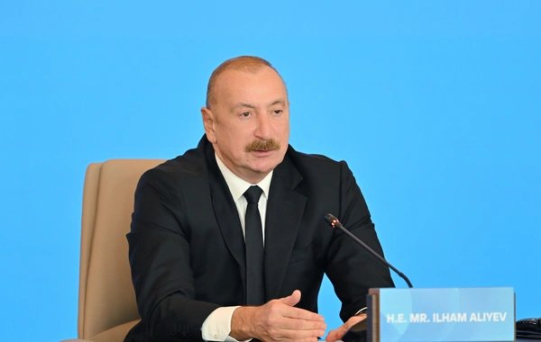 Prezident İlham Əliyev VII Ümumdünya Mədəniyyətlərarası Dialoq Forumunun açılışında çıxış edib