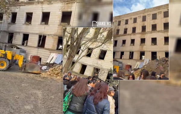 Bakıda valideynlər məktəbin bağlı qalmasına görə etiraza qalxdılar