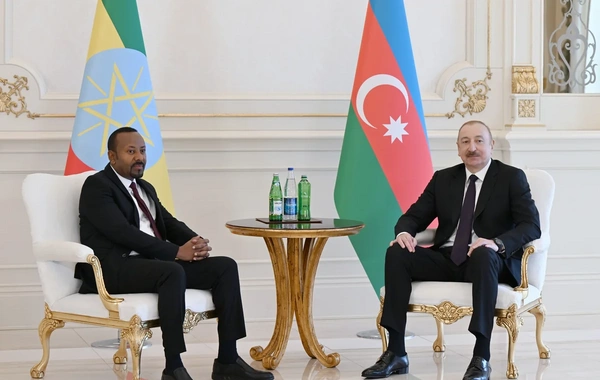Prezident İlham Əliyevin Efiopiyanın Baş naziri ilə təkbətək görüşü olub