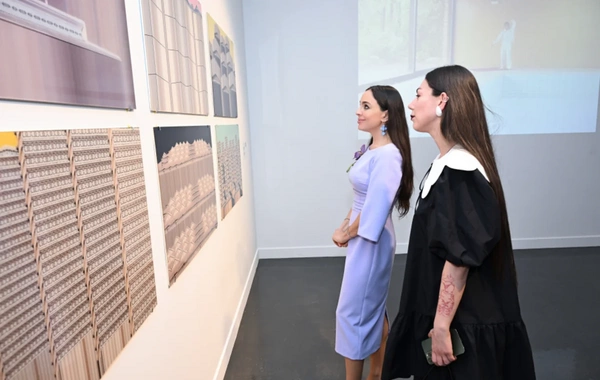 Leyla Aliyeva attended the exhibition "A House with a View of the Landscape"