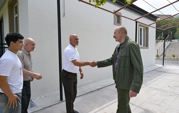 Prezident İlham Əliyev Xocavənd rayonunun Quzeyxırman kəndində olub