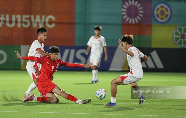 Azərbaycan millisi FIFA U-15 dünya çempionatında Vyetnam yığmasına məğlub olub