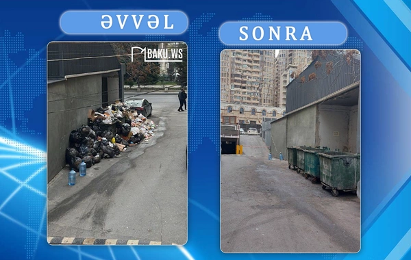 Şadlıq sarayının səbəb olduğu tullantıları icra hakimiyyəti TƏMİZLƏDİ