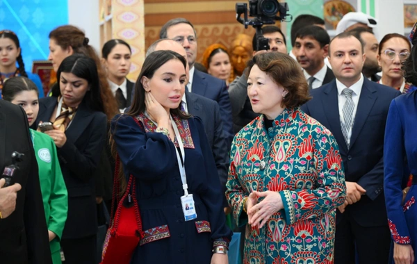 Leyla Əliyeva Türkmənistanda beynəlxalq konfransda iştirak edib