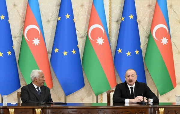 Ильхам Алиев и Антониу Кошта выступили с заявлениями для прессы