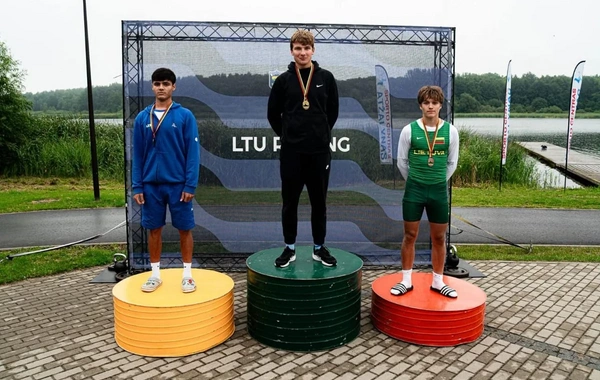 Azərbaycan avarçəkəni Azər İlyasov Litvada gümüş medal qazanıb