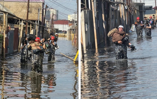 Su basmış ərazilərdən 547 nəfər təhlükəsiz əraziyə təxliyə edilib