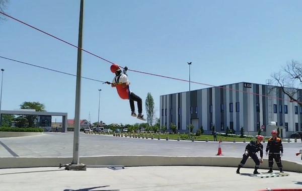 Xaçmazda yanğın-taktiki təlim keçirilib