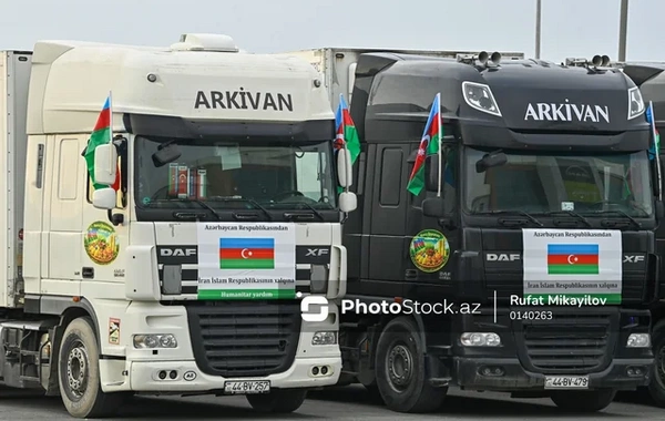 Azərbaycandan İrana növbəti humanitar yardım yola salınıb