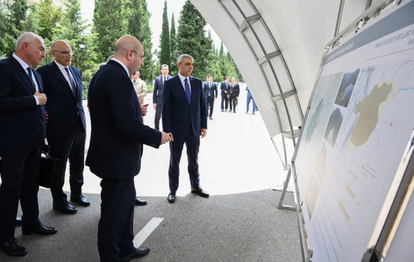 Əlaqələndirmə Qərargahının iclasının iştirakçıları Ağdərə şəhərinin Baş planı ilə tanış olublar