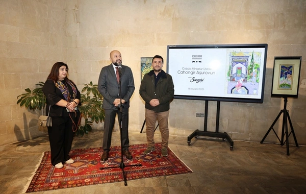 Bakıda tanınmış özbək miniatür ustası Cahangir Aşurovun sərgisi açılıb