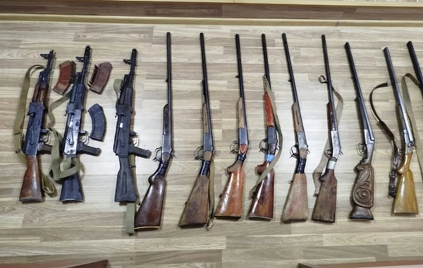Həftəsonu qanunsuz saxlanılan 10 tüfəng, 3 avtomat aşkarlanıb