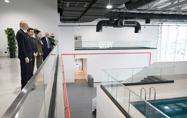 Prezident İlham Əliyev Milli Aviasiya Akademiyasında Beynəlxalq Təlim Mərkəzinin açılışında iştirak edib