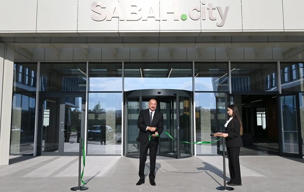 İlham Əliyev "SABAH.city" innovasiya şəhərciyinin birinci mərhələsinin açılışında iştirak edib