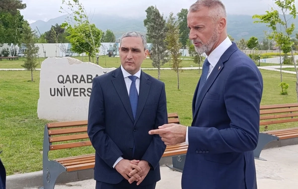 Rixard Raşi Xankəndidə quruculuq işləri ilə tanış olub