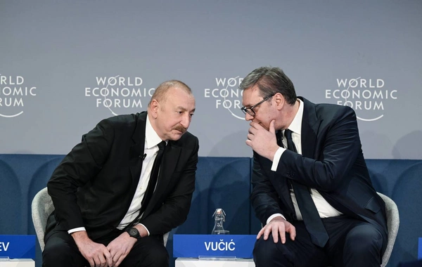 Президент Ильхам Алиев принял участие в панельном заседании на тему "Определение экономической идентичности Евразии" в Давосе