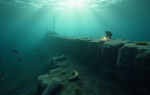 At the bottom of the Baltic Sea, an ancient wall 900 meters long has been discovered