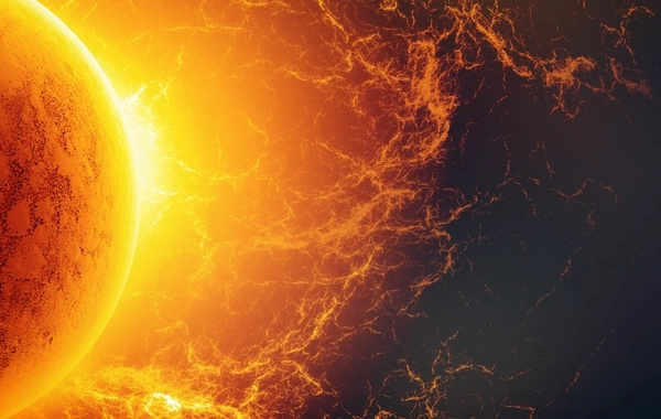 Günəşdə güclü partlayış olub