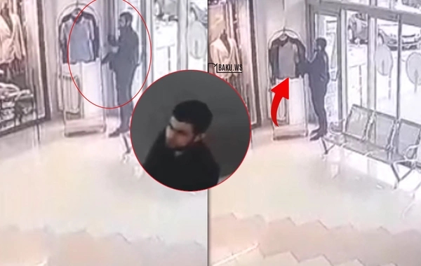 Кража куртки за 135 манатов в бакинском молле попала на видео