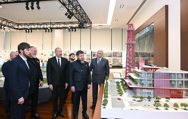 Prezident İlham Əliyev və Rusiyanın Çeçenistan Respublikasının başçısı "Bakı Ağ Şəhər"də olublar