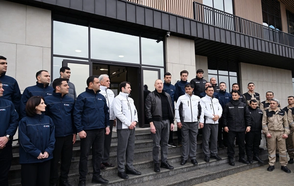 Prezident İlham Əliyev Şamaxıda "Şirvan Aqro" heyvandarlıq kompleksinin açılışında iştirak edib