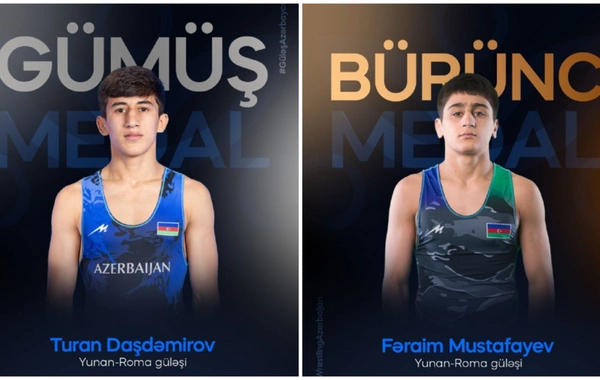 Azərbaycan güləşçiləri dünya çempionatında daha 2 medal qazanıblar