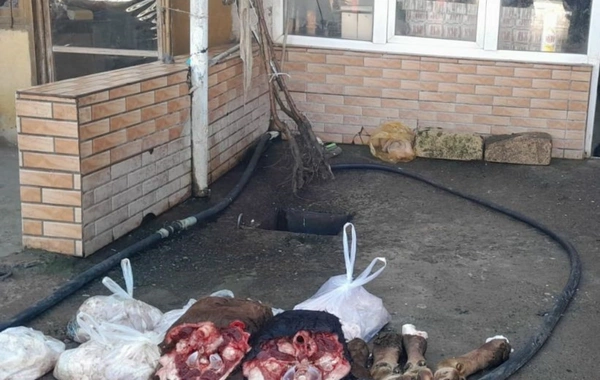 Ət alarkən diqqətli olun - İyrənc mənzərə